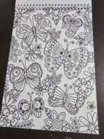 ⁦كراس 6 تلوين للكبار  فراشات | منديلا⁩ - الصورة ⁦3⁩