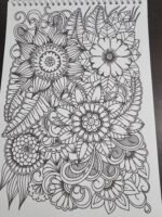 ⁦كراس 5 تلوين للكبار  ورود | منديلا⁩ - الصورة ⁦2⁩